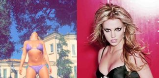 Britney Spears: Noworoczna joga w skąpym bikini (WIDEO)