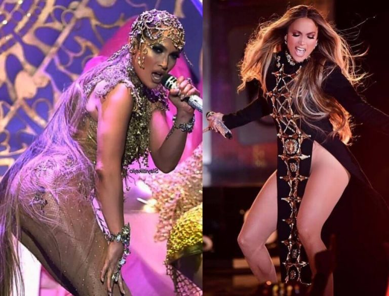 Jennifer Lopez: Zobacz gorące i nieziemskie kreacje przed Super Bowl (FOTO)