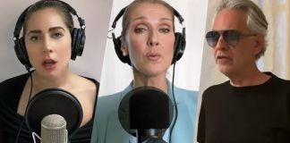 Together at Home Celine Dion, Lady Gaga, John Legend i Andrea Bocelli... Zobacz niezwykły występ!