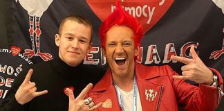 Michał Wiśniewski i Xavier Wiśniewski podczas WOSP