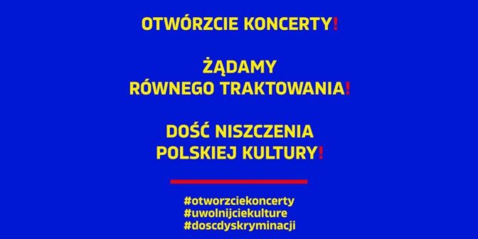 Otwórzcie koncerty: Rzecznik MŚP apeluje do Ministra Zdrowia o przyspieszenie ogłoszenia zdejmowania obostrzeń  dotyczących organizacji koncertów muzycznych