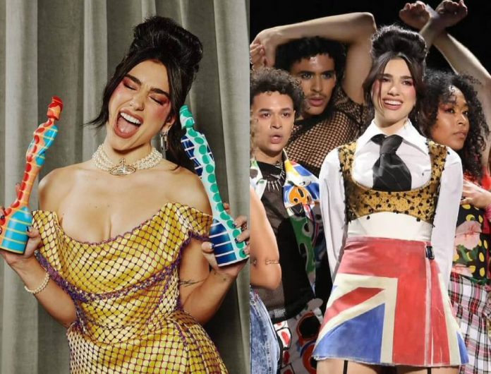 Brit Awards 2021: Dua Lipa zmiażdżyła konkurencję. Jej kreacja zwala z nóg!