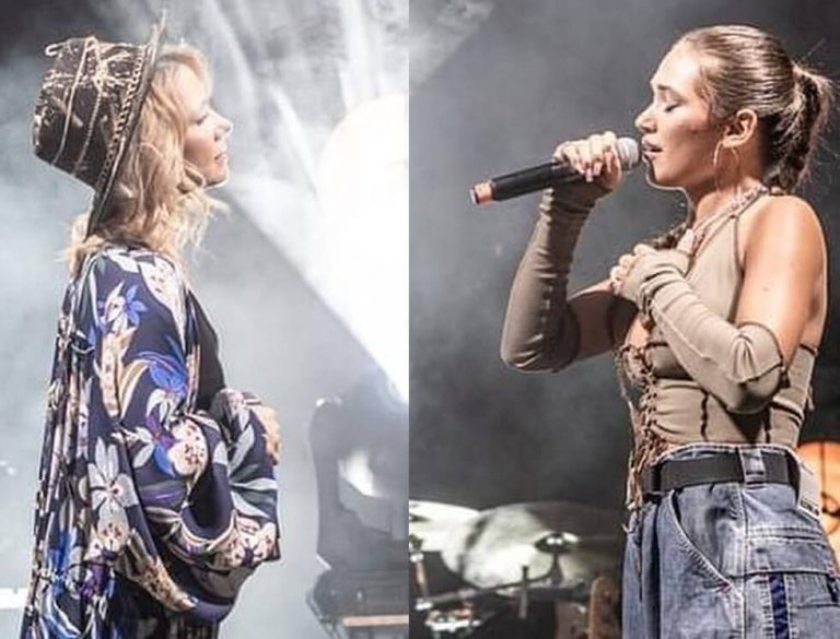 Ania Karwan i Alicja Szemplińska wystąpiły na Dziedzińcu Nowy Świat
