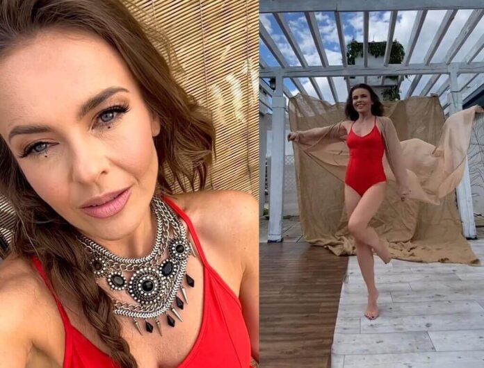 Edyta Herbuś wygina się w bikini na tarasie: 