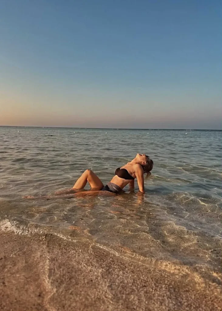 Emilia Komarnicka na rajskich wakacjach