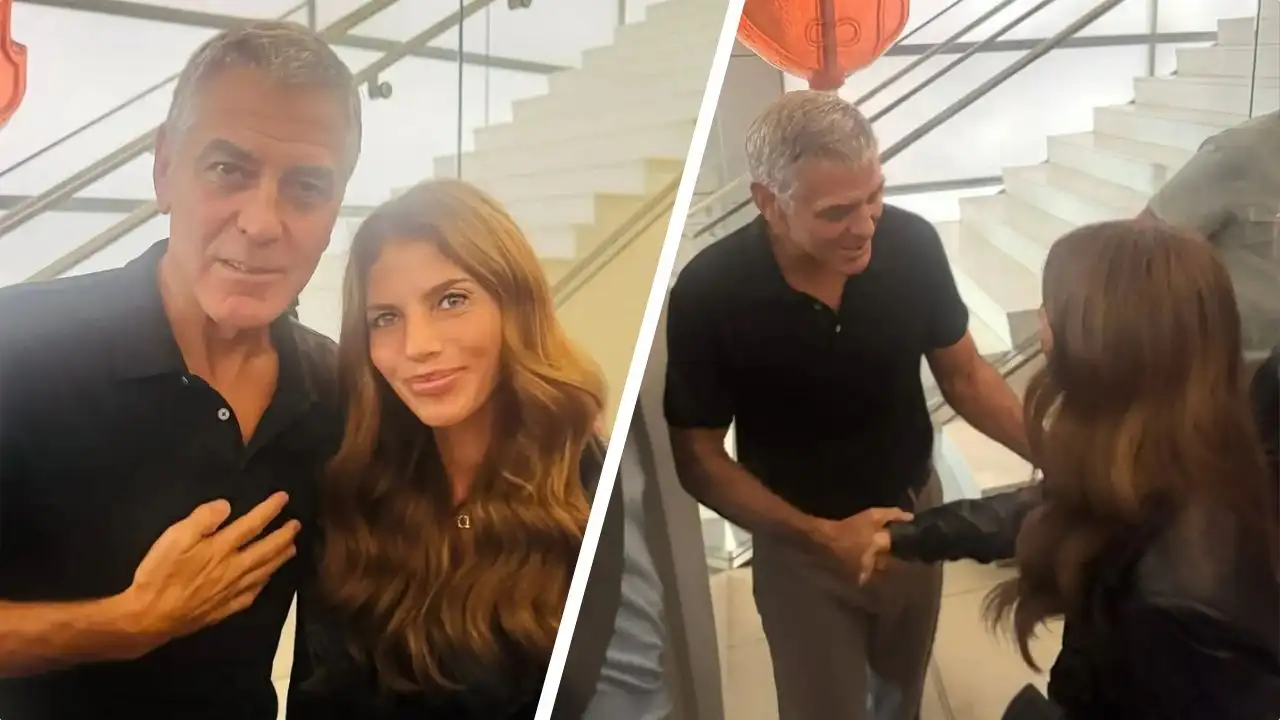 Weronika Rosati przy George'u Clooneyu jak gwiazda światowego formatu!