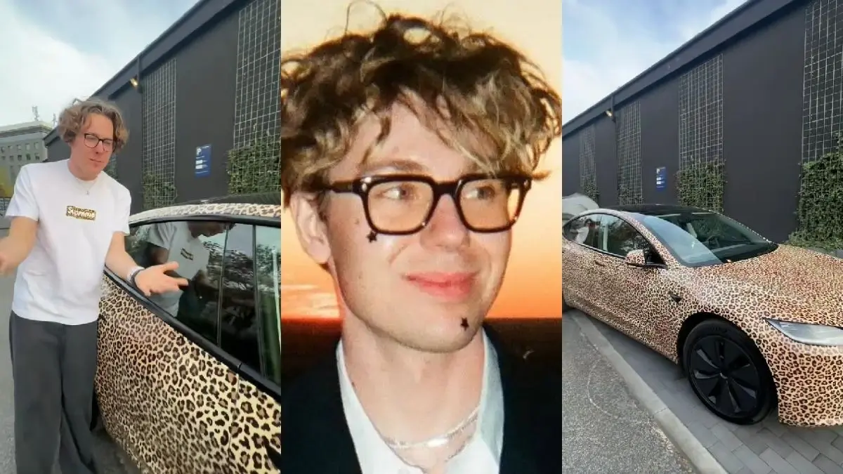 Auto Mikołaja Bagiego przyciąga tłumy. Takiego elektryka jeszcze nie widzieliście!