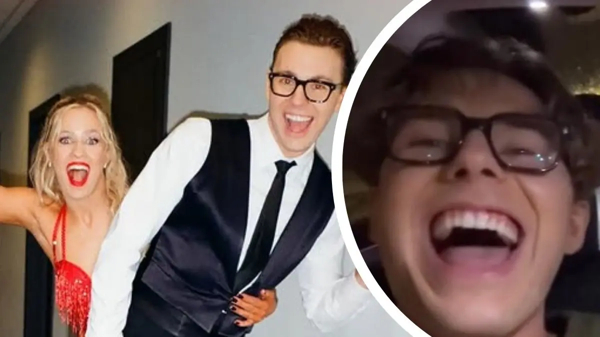 Mikołaj Bagiński Bagi z Kryształową Kulą w objęciach śpiewał w samochodzie