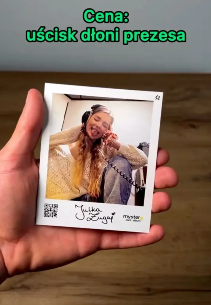 3 karta ze zdjęciem Julii Żugaj