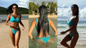 Nicole Scherzinger wychodzi z wody jak syrena!