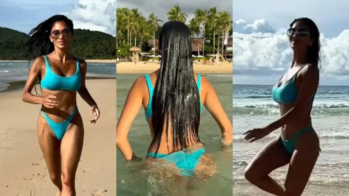 Nicole Scherzinger wychodzi z wody jak syrena!