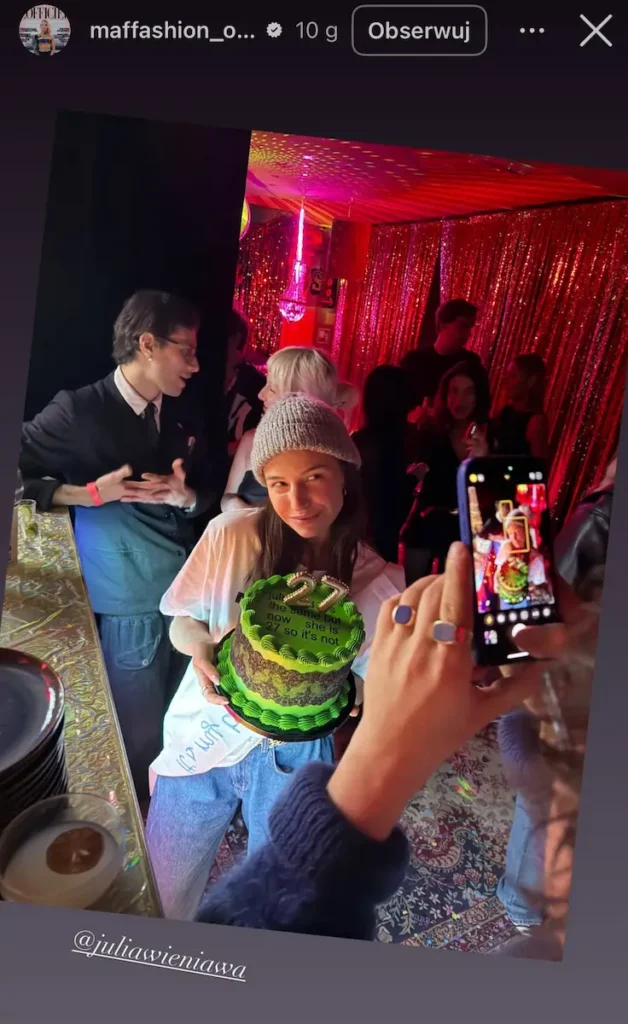 Urodziny Julii Wieniawy w stylu gwiazd
