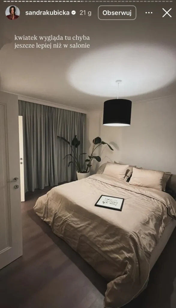 Tak mieszka teraz Sandra Kubicka