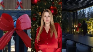 Andziaks udekorowała willę na święta. Tysiące światełek, choinki i wielkie kokardy robią wrażenie