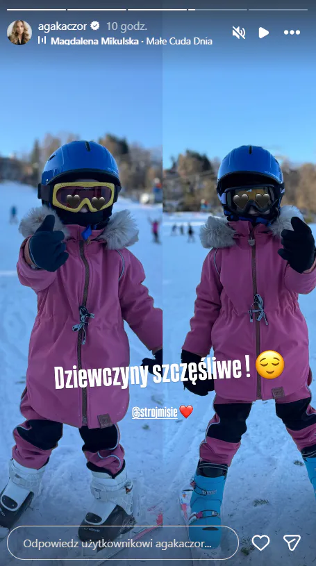 Agnieszka Kaczorowska i Marcin Rogacewicz na feriach