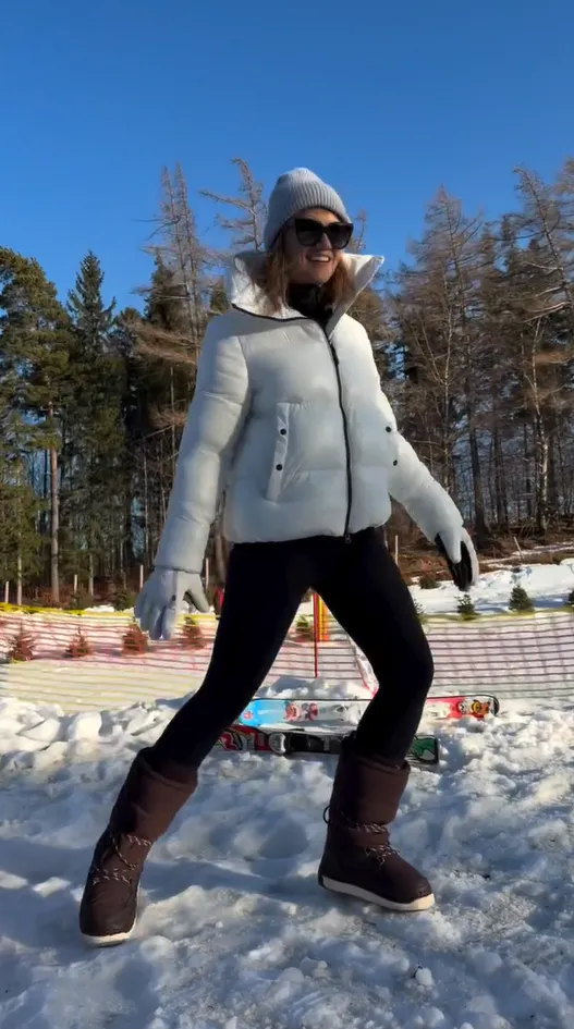 Agnieszka Kaczorowska i Marcin Rogacewicz na feriach