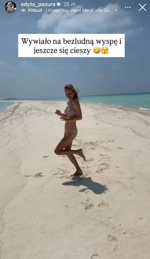 Edyta Pazura na bezludnej wyspie