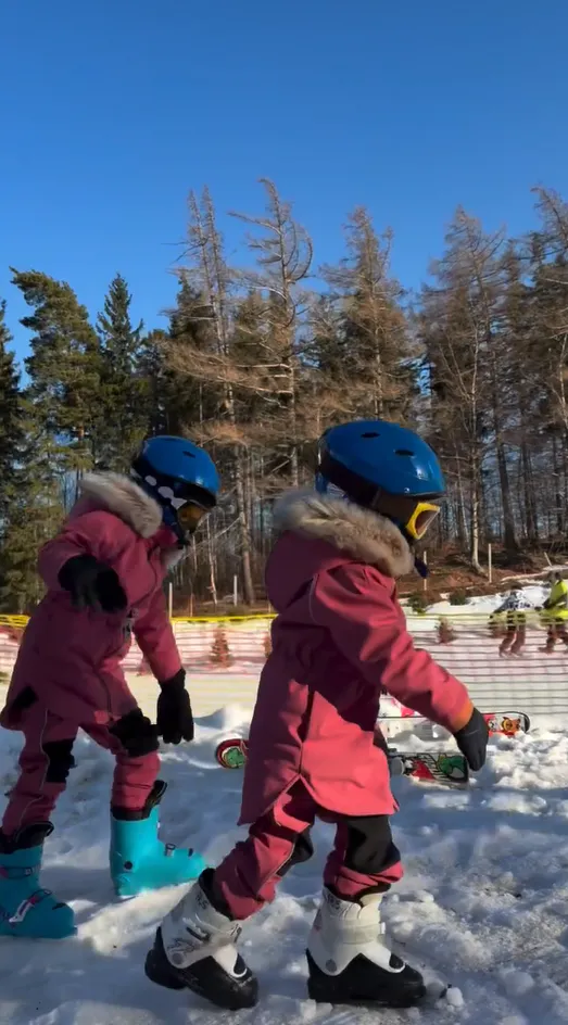 Agnieszka Kaczorowska i Marcin Rogacewicz na feriach