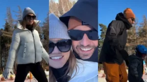 Agnieszka Kaczorowska i Marcin Rogacewicz na feriach