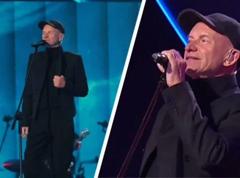 Sting bez efektów i bez playbacku. 