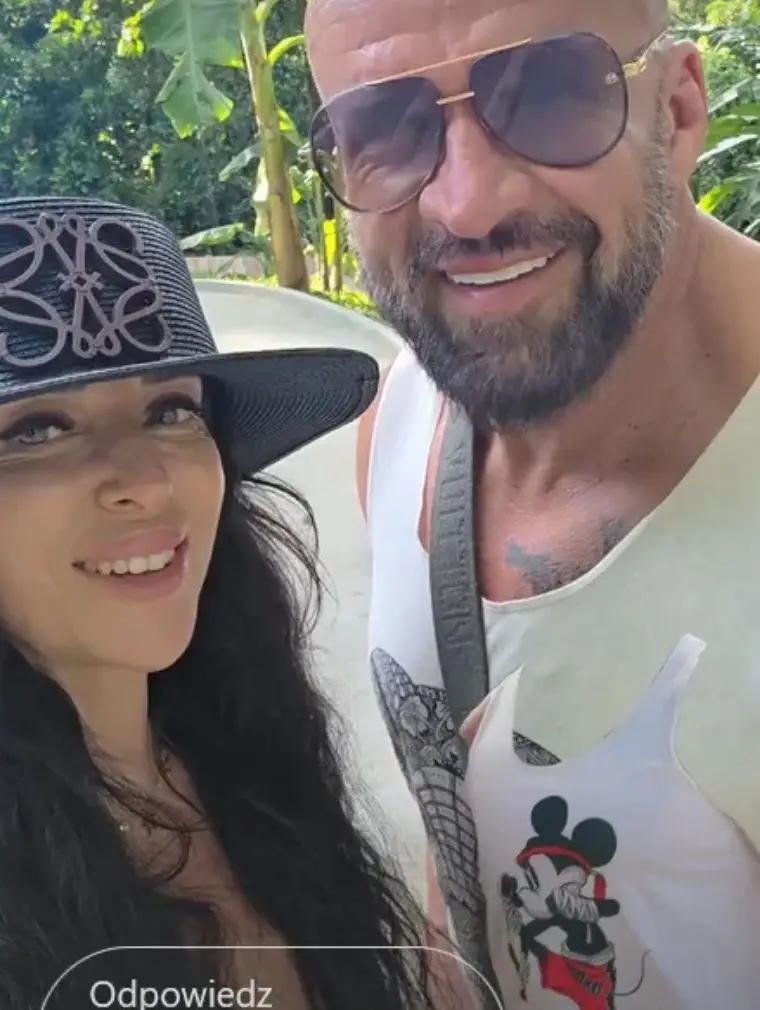 Tomasz Oświęciński z narzeczoną