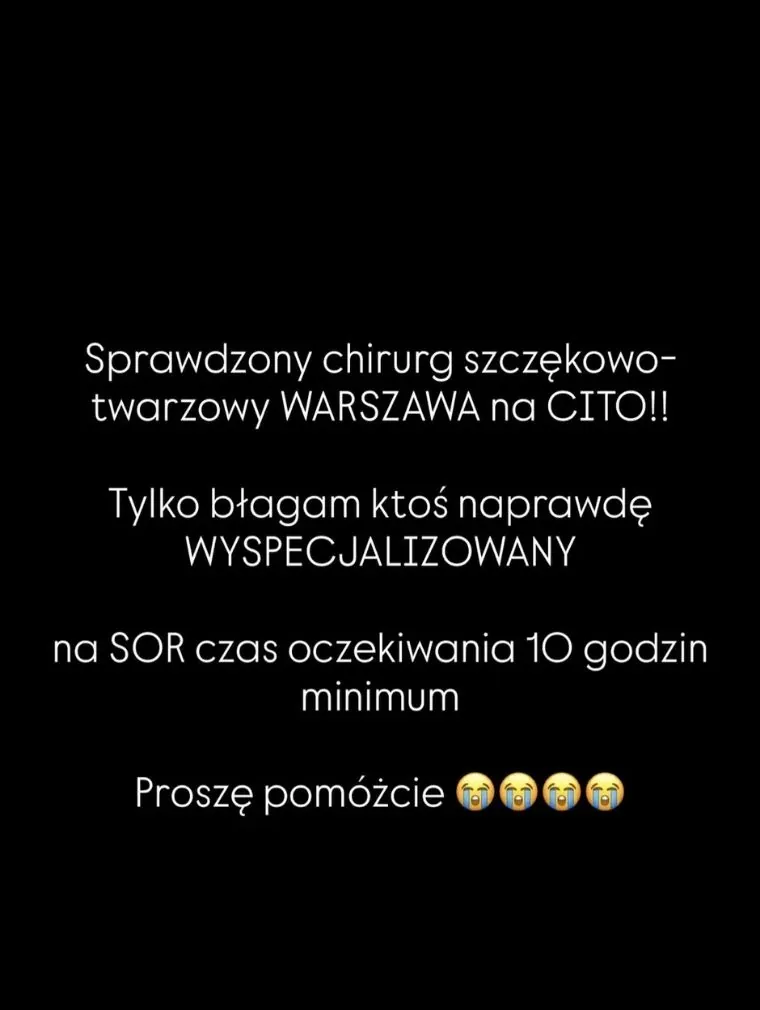 Honorata Skarbek trafiła na SOR