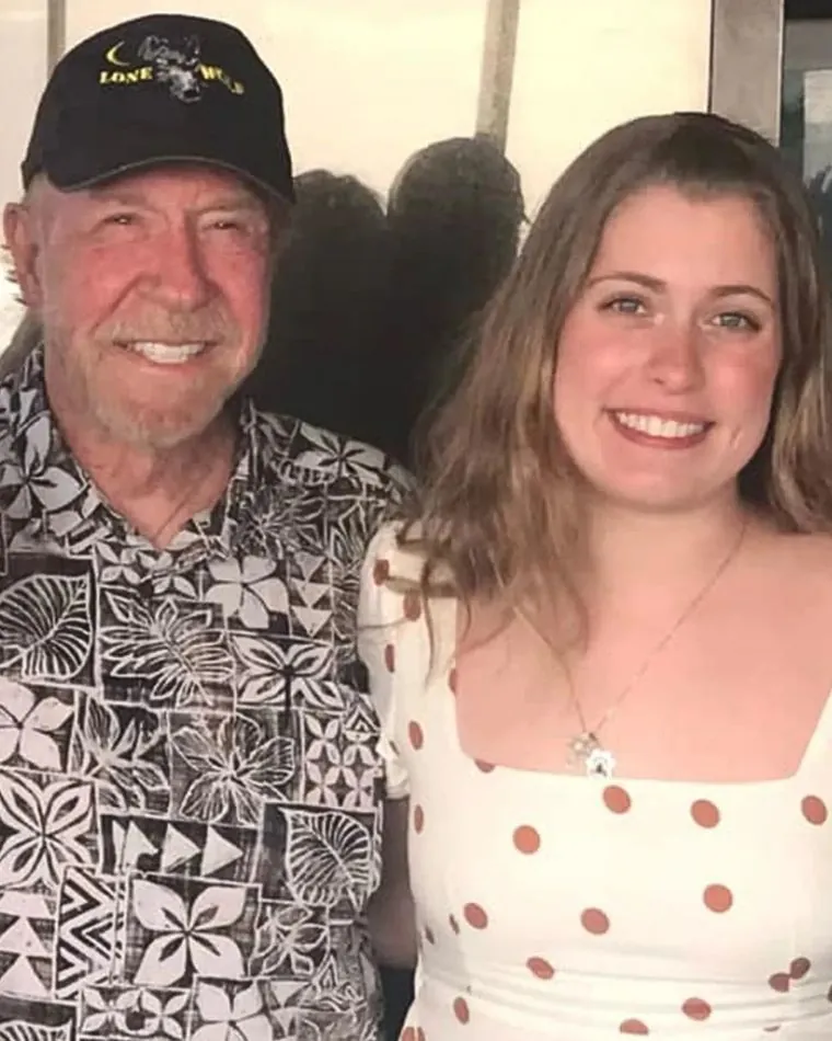 Chuck Norris z córką Danilee.