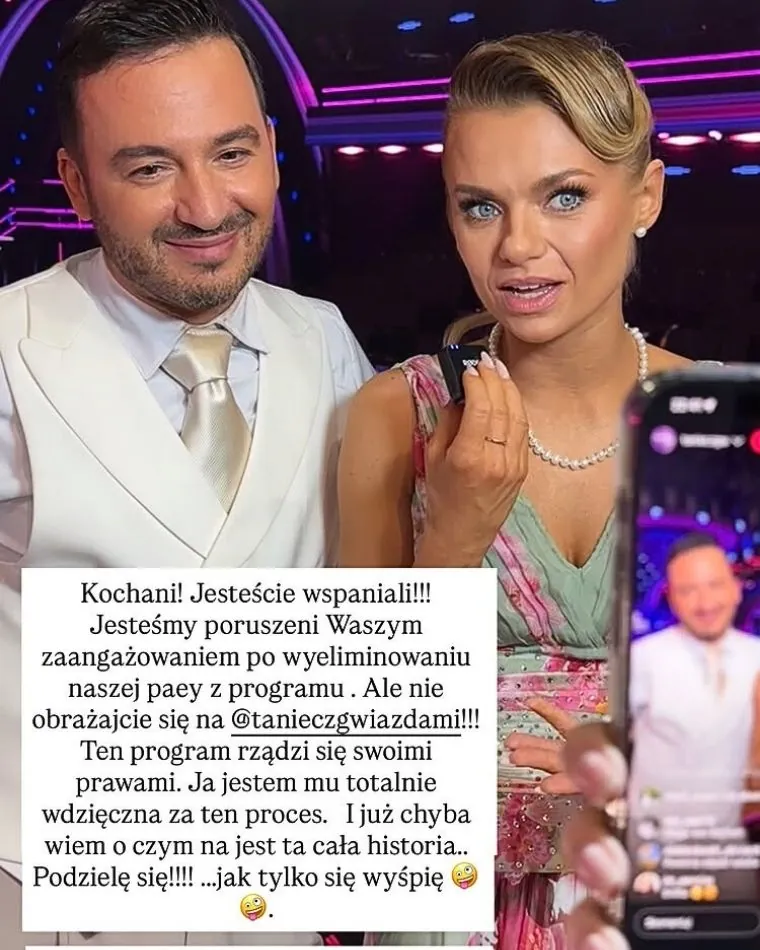 Emilia Komarnicka reaguje po odpadnięciu z "Tańca z Gwiazdami"