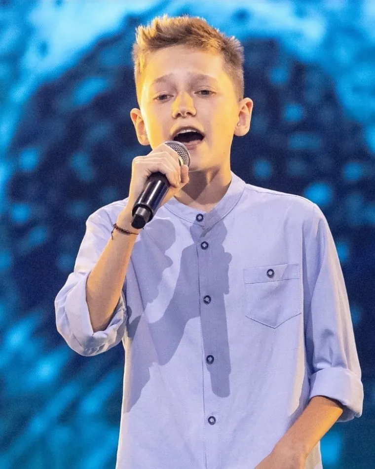 Michał Polkowski w "The Voice Kids"