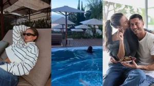 Anna Lewandowska uchyliła drzwi do willi