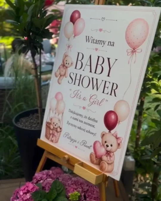 Paweł Deląg, Patrycja Komorowska, baby shower
