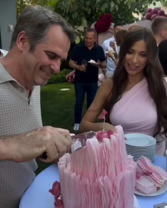 Paweł Deląg, Patrycja Komorowska, baby shower