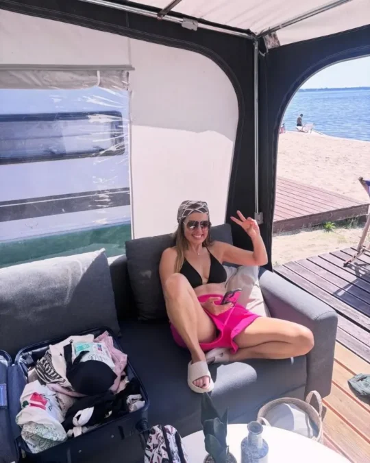 Katarzyna Glinka wypoczywa na Helu