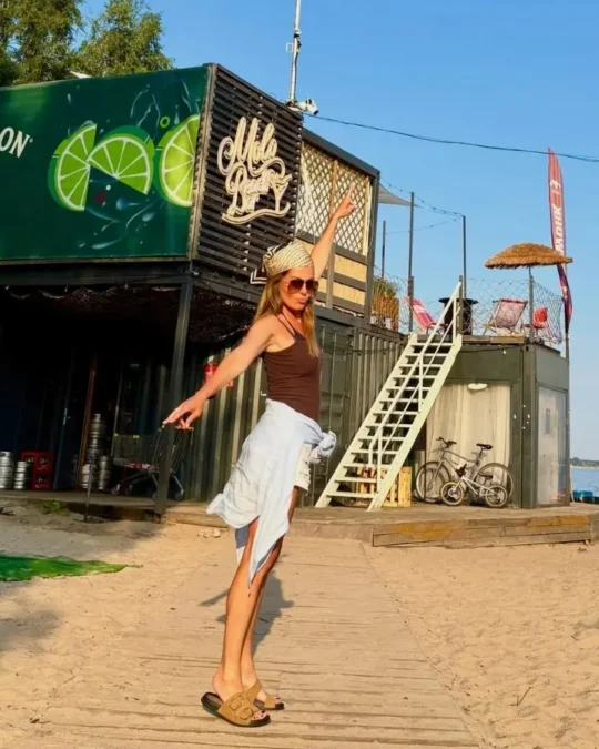 Katarzyna Glinka wypoczywa na Helu