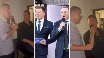 Rafał Brzozowski i Jacek Kurski zaśpiewali razem