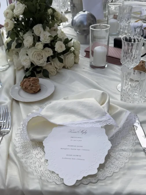 Tak wyglądało menu na ślubie Oli Nowak