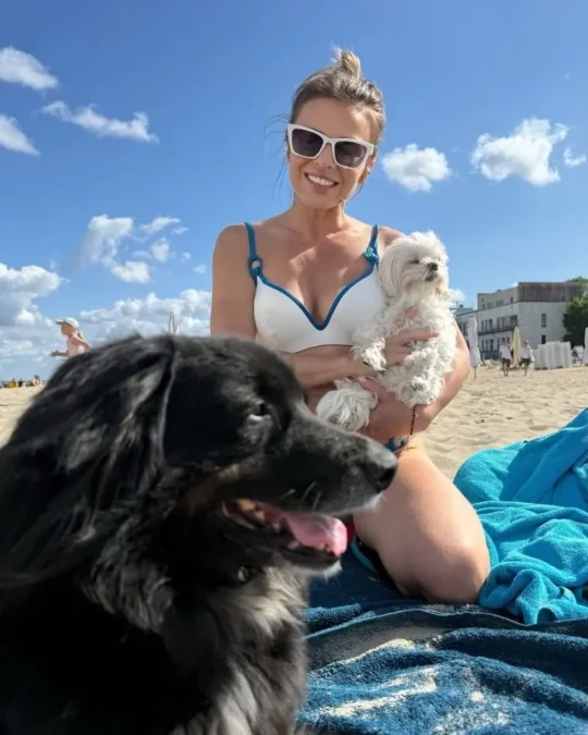 Edyta Herbuś odpoczywa nad Bałtykiem