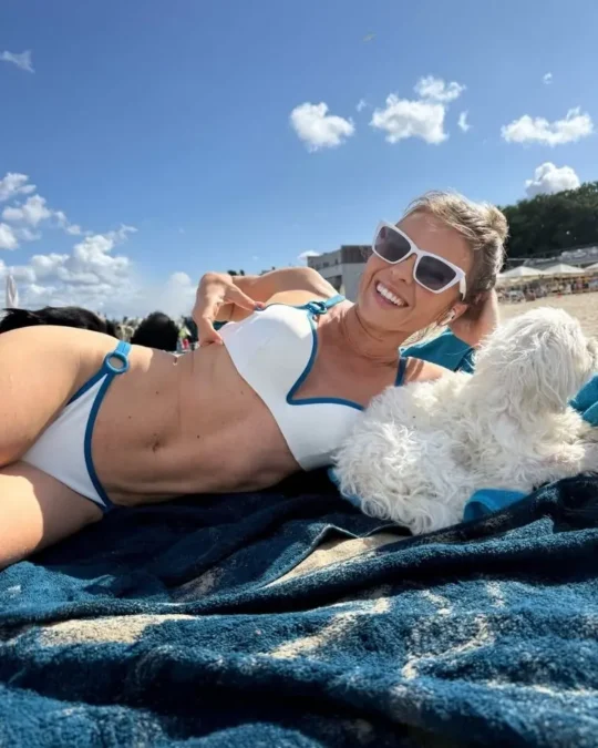 Edyta Herbuś odpoczywa nad Bałtykiem