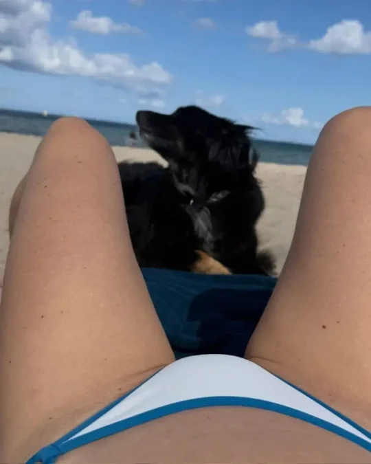 Edyta Herbuś odpoczywa nad Bałtykiem