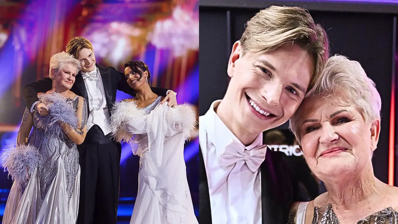Dominik Rupiński wzruszył tańcem z babcią