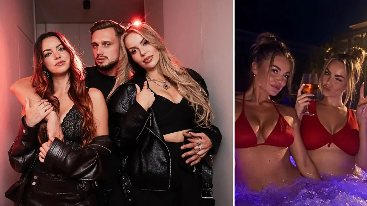 Edyta Folwarska i Paula Karpowicz w czerwonych bikini