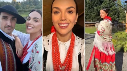 Paulina Krupińska i Sebastian Karpiel-Bułecka bawili się na góralskim weselu